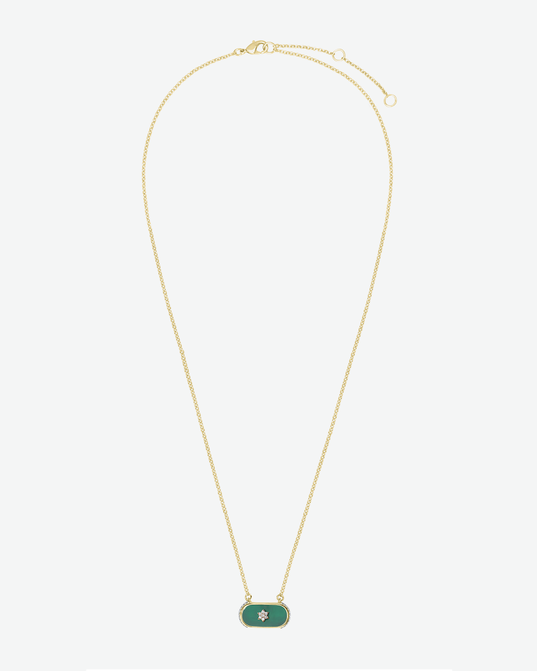 Collier Pushpam - Onyx vert