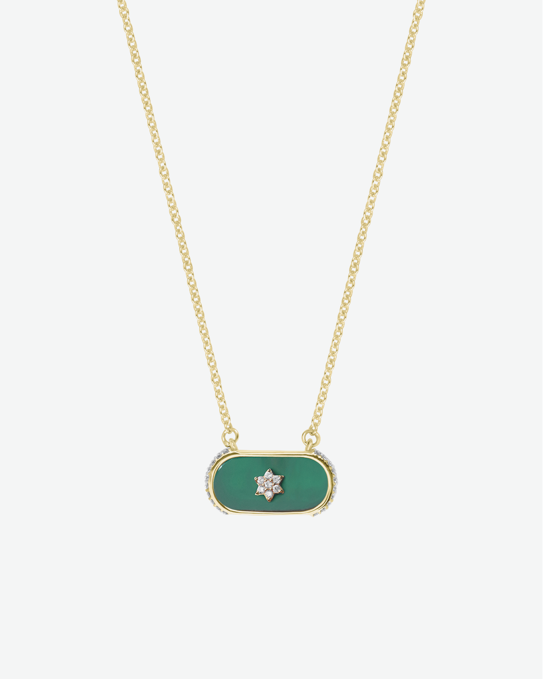 Collier Pushpam - Onyx vert